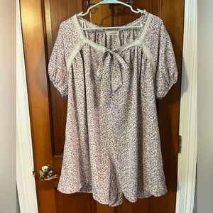 Floral and Lace Romper